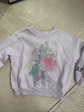 Lavender GAP Disney Princess Crewneck Sweatshirt